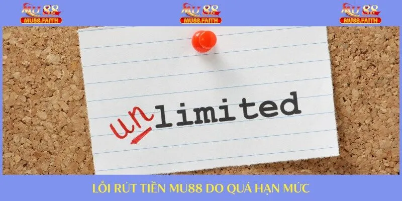 Lỗi rút do vượt quá hạn mức