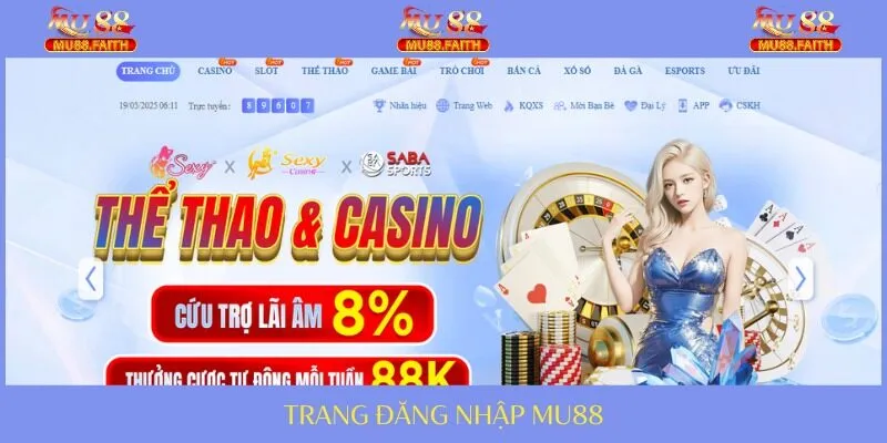 Cược thủ vào trang chuẩn của nhà cái